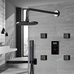Matte Black Shower System Kohler